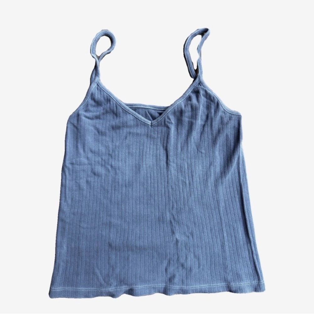 Brandy Melville Light Blue Ribbed Camisole